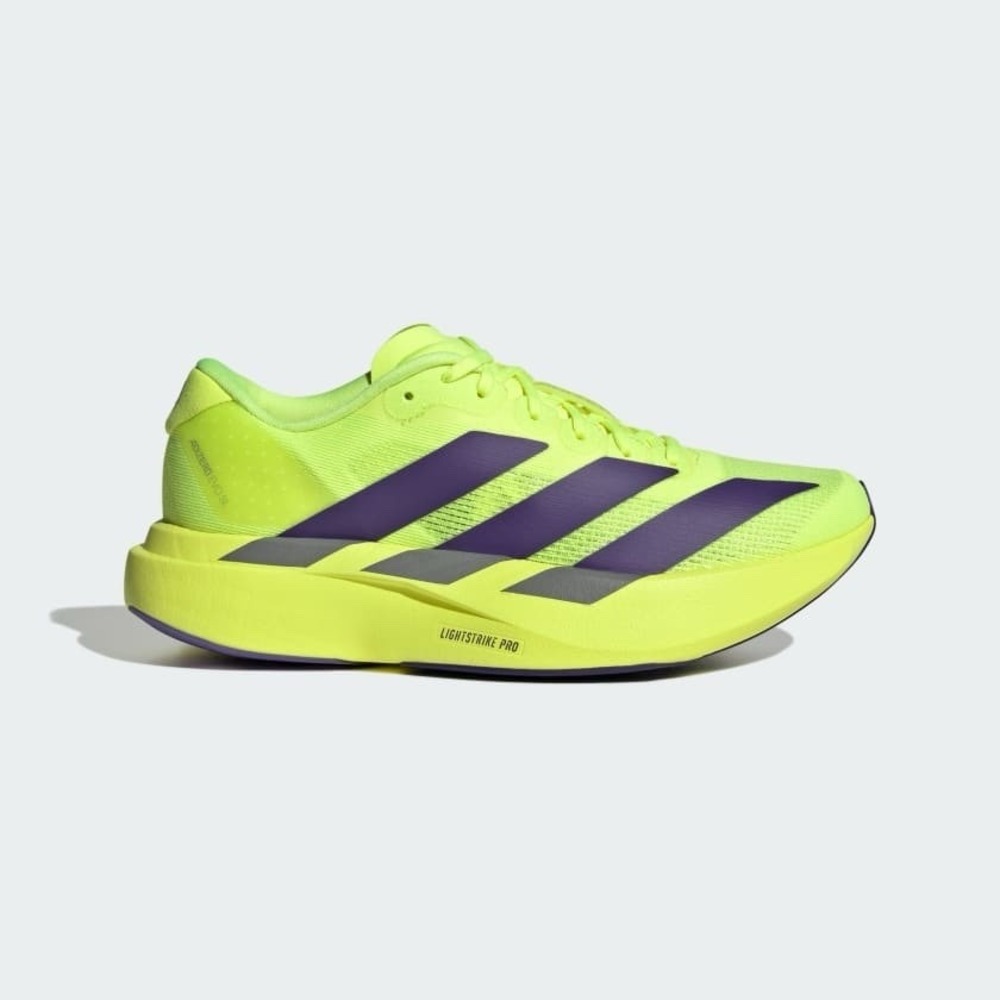 adidas Adizero EVO SL Junior Big Kids Size 6.5 Sneakers Yellow/Purple KI1483